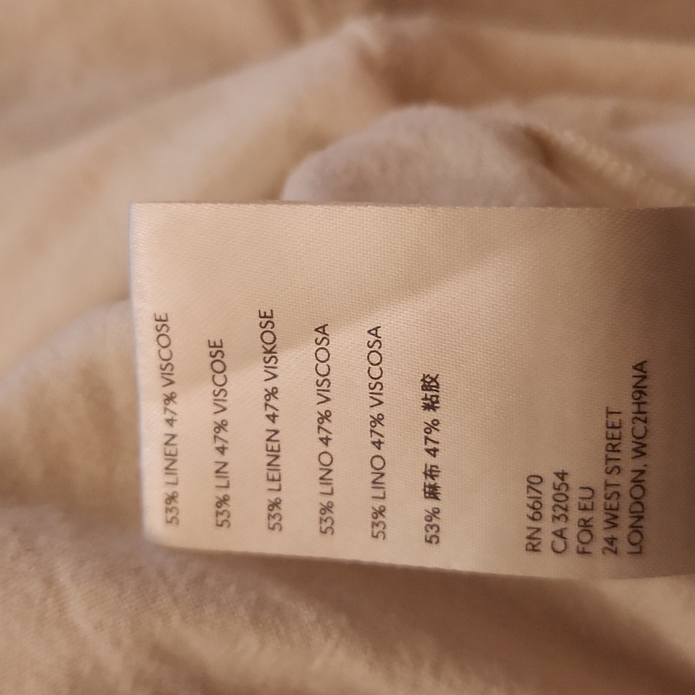 Free People Catch the Breeze Dressbiff White Size Small Linen Blend - Picture 9 of 15